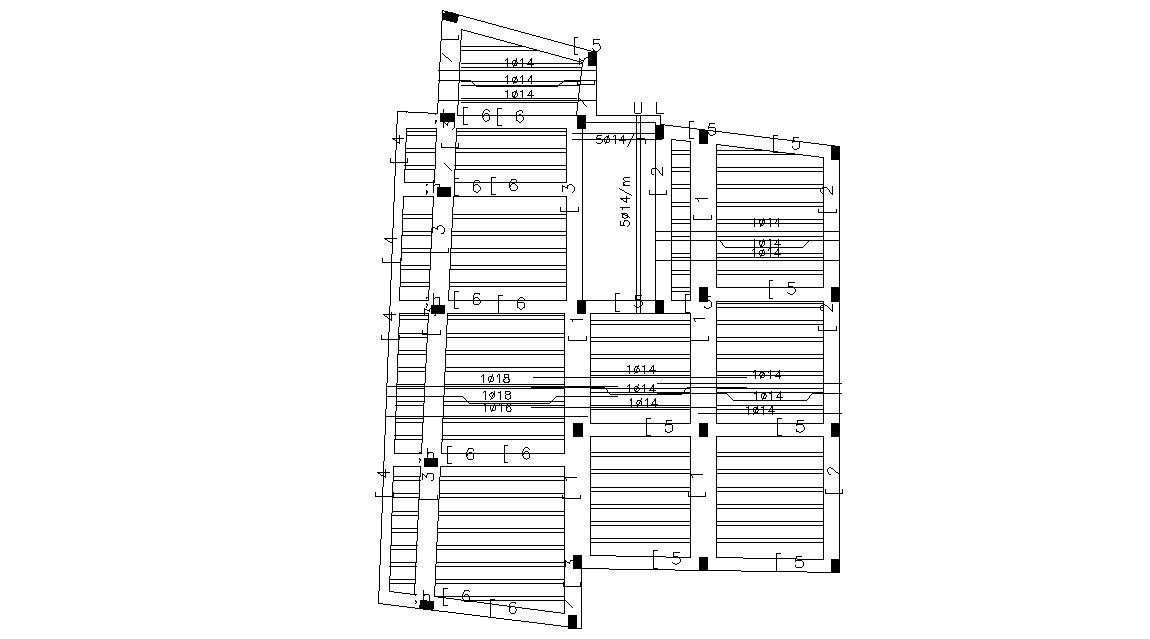 Free Download Structural Drawing of Slab Design AutoCAD File