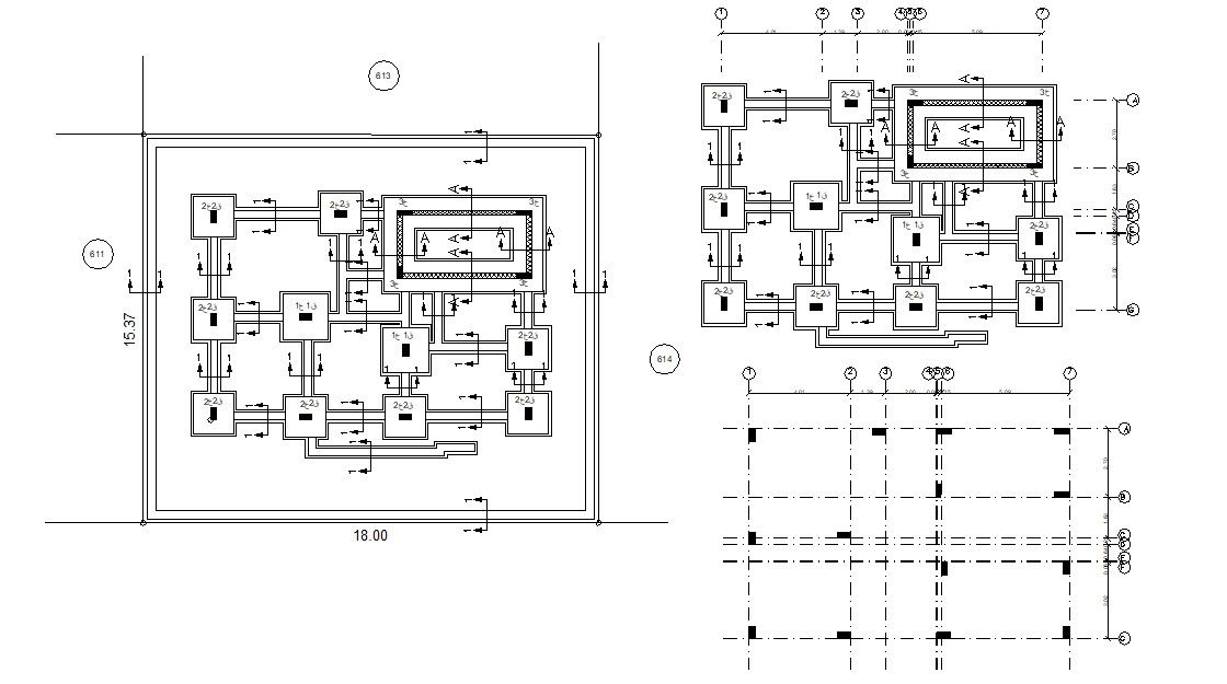 Free House Construction Working Plan DWG File