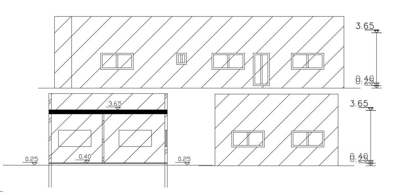 Free Small House Sectional Elevation Design