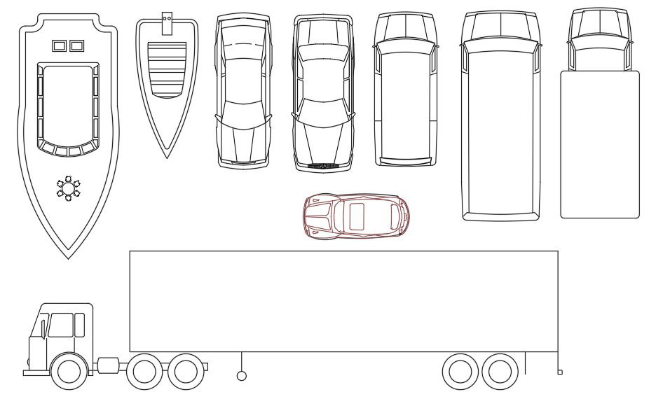 Free Vehicle CAD Blocks View Drawing