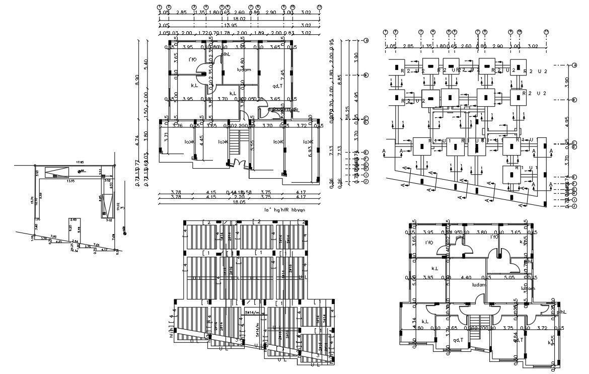 Front Side Shop And Back Side 2 BHK House Plan Design