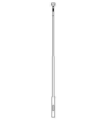 Front view design of street lamp lighting pole dwg file
