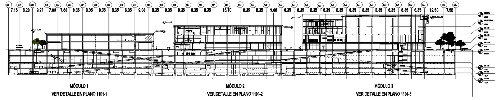 Front Elevation Of Commercial Complex Detail DWG AutoCAD file 