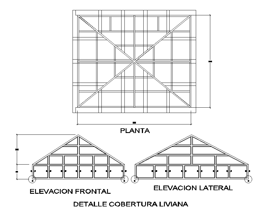 Frontal and Lateral light coverage detailed CAD drawing file. Download now.