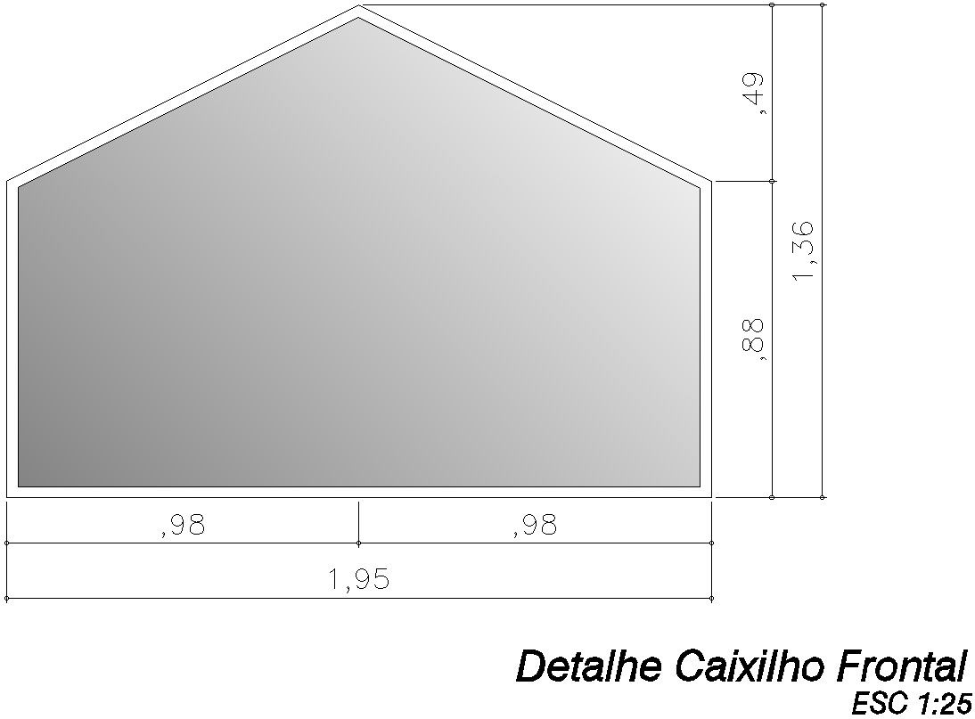 Front frame detail of house plan