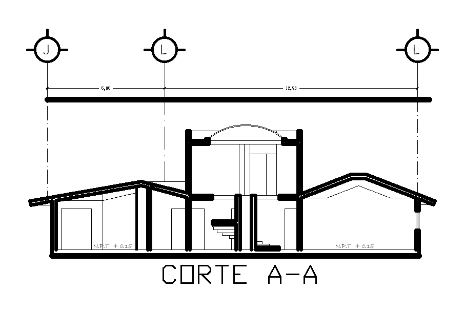 Front section detail drawing presented in this AutoCAD file. Download the AutoCAD drawing file.