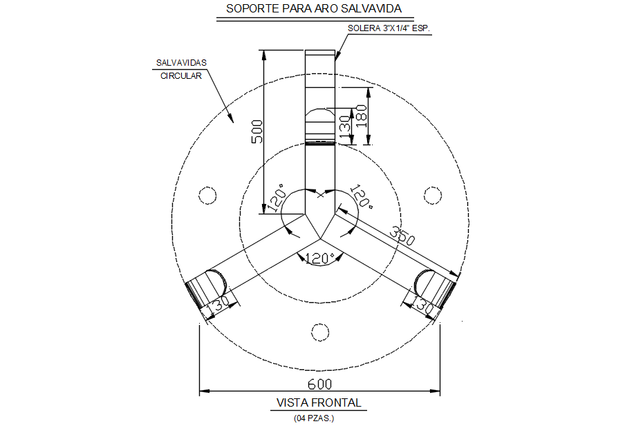 Front view of machine in detail AutoCAD drawing, dwg file, CAD file