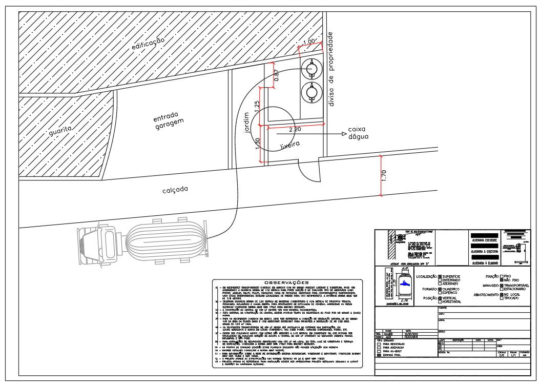 Fuel And Gas Station With Tank AutoCAD File