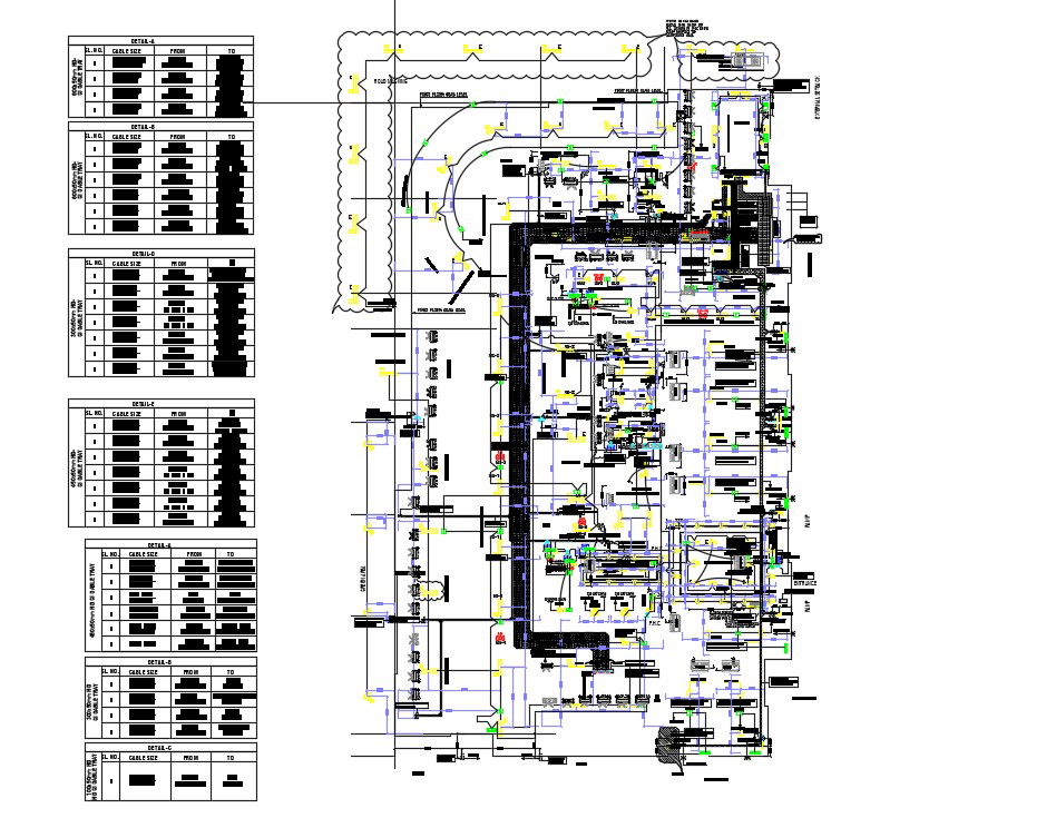 Full Electrical Drawing For Lightung Power in DWG File