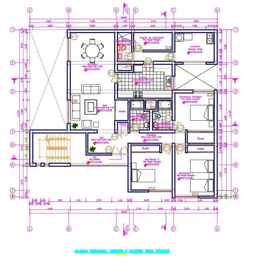 Furnished House Plan 