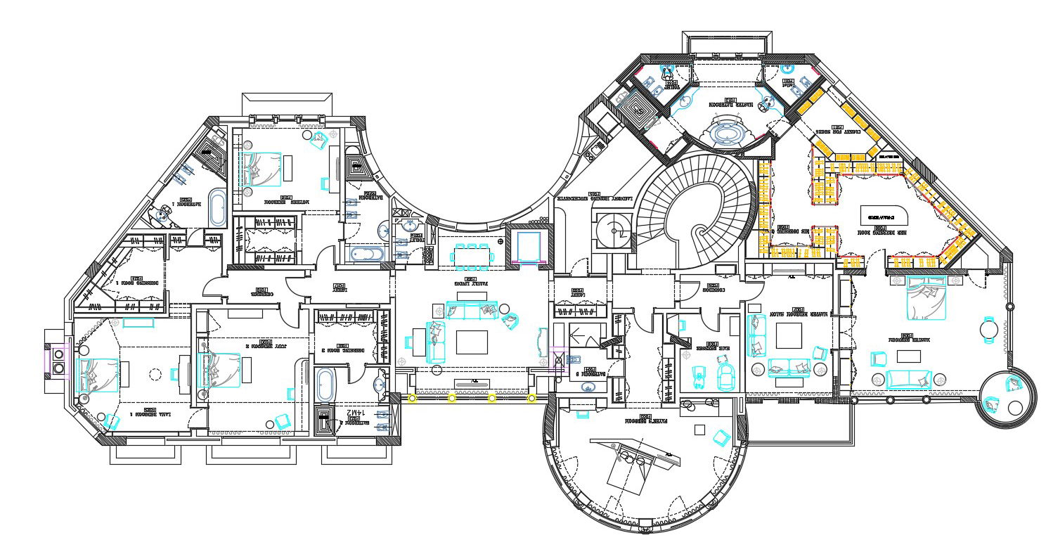 Furnished Suite Design Furniture Layout Plan Download