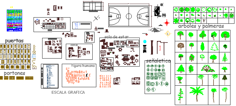 Furniture, Toilets, Home Decor Multi-Purpose Blocks dwg file