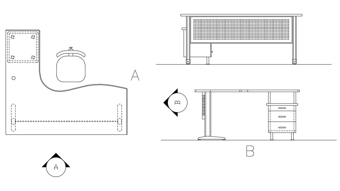 Furniture CAD Block Table Design