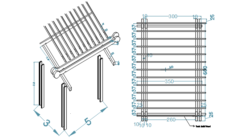 Furniture Plan and Elevation DWG File for Interior Designers