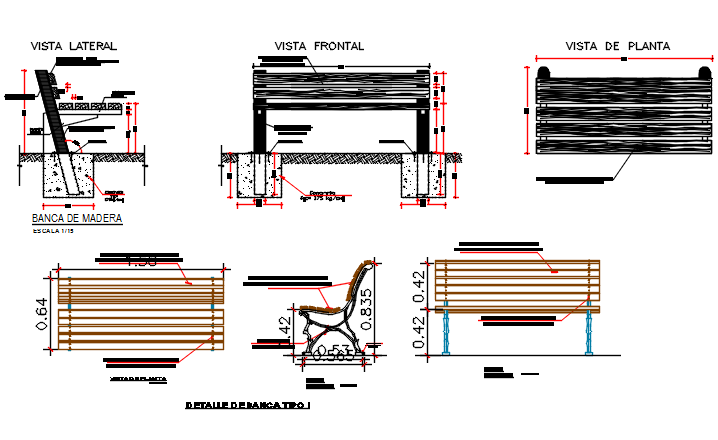 Furniture Plan and Section DWG File for CAD Layouts