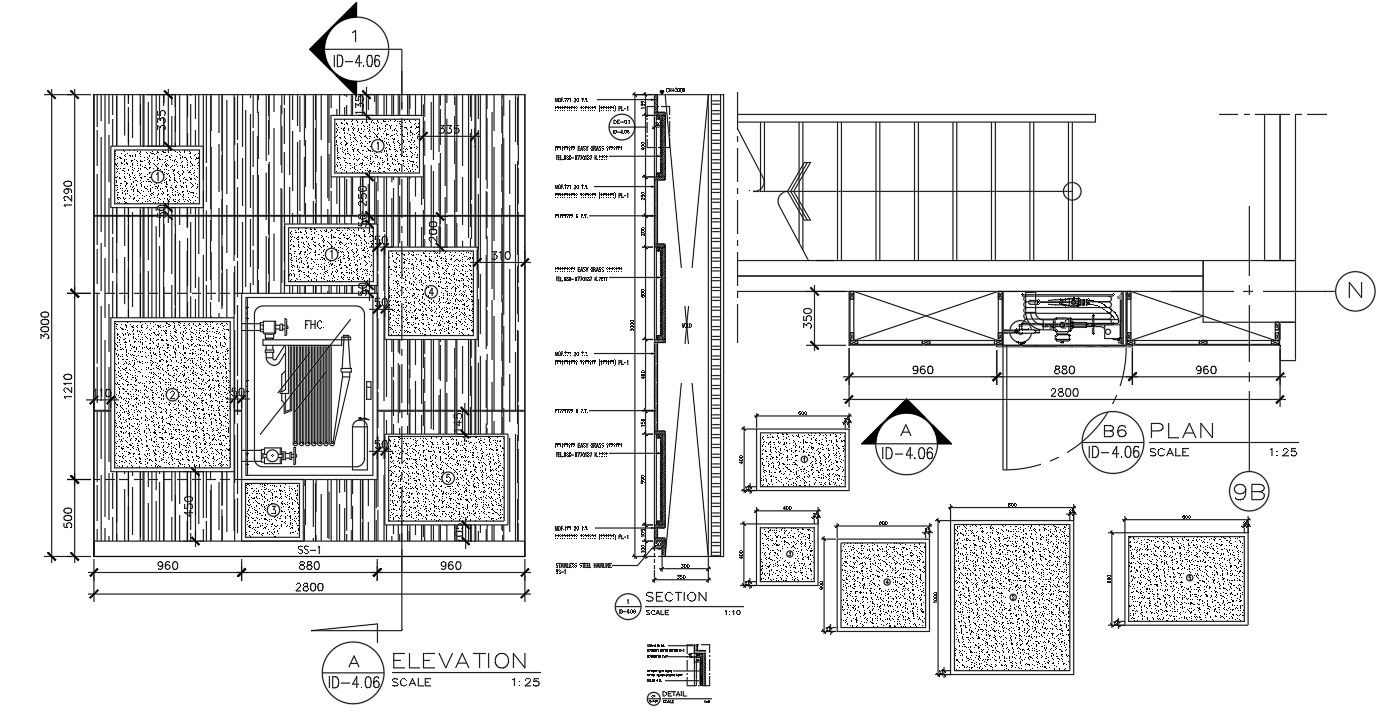 Furniture Plan And Elevation Design Free Download