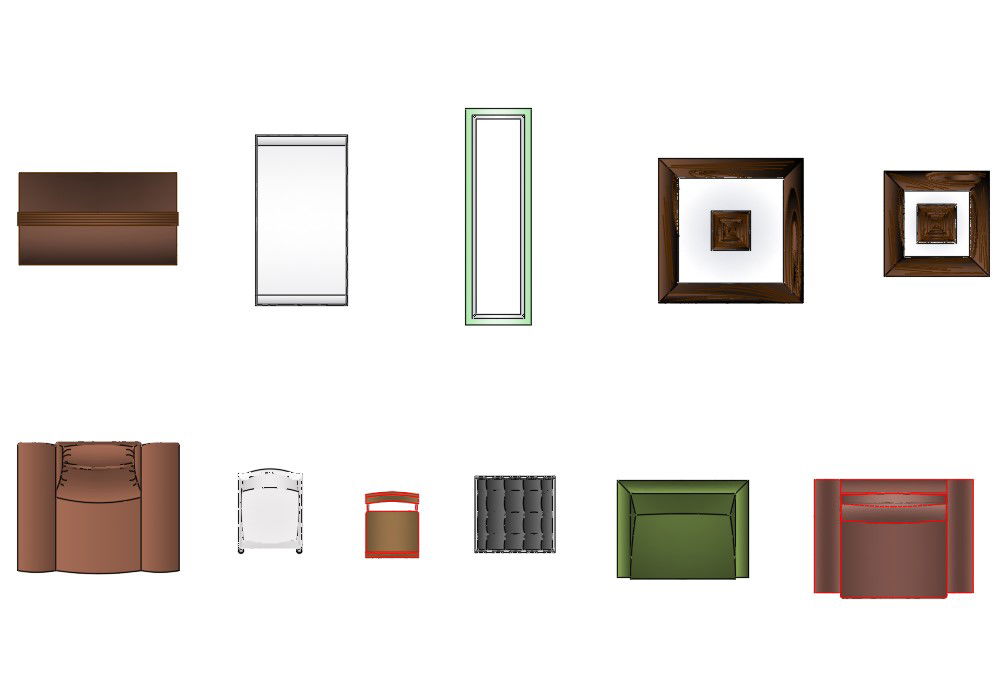 Furniture Table and Chair CAD Blocks in DWG File Format