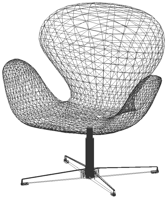 Furniture design with office chair design dxf autocad drawing .