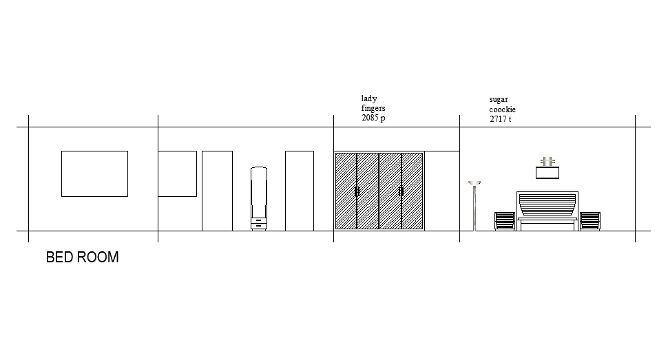 Floor Plan 24x39 Ground Level House Furniture AutoCAD File