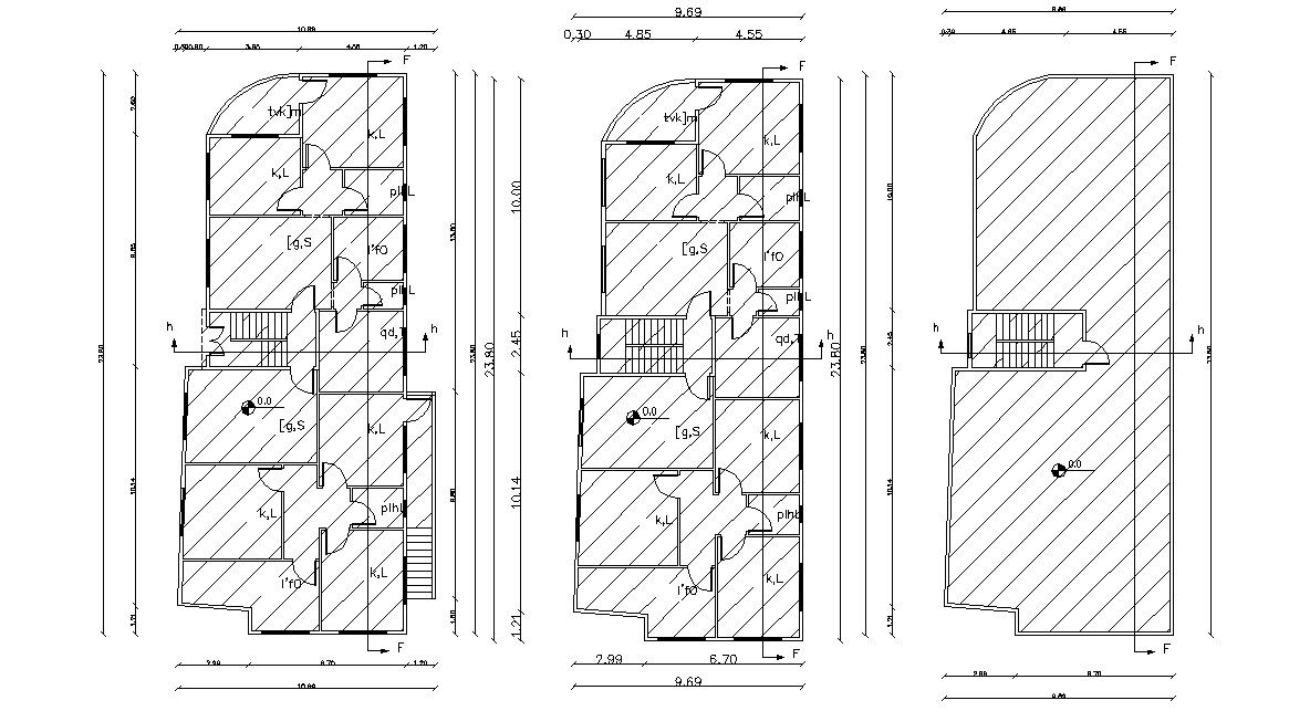 G+1 Residential Apartment Working Layout CAD Plan
