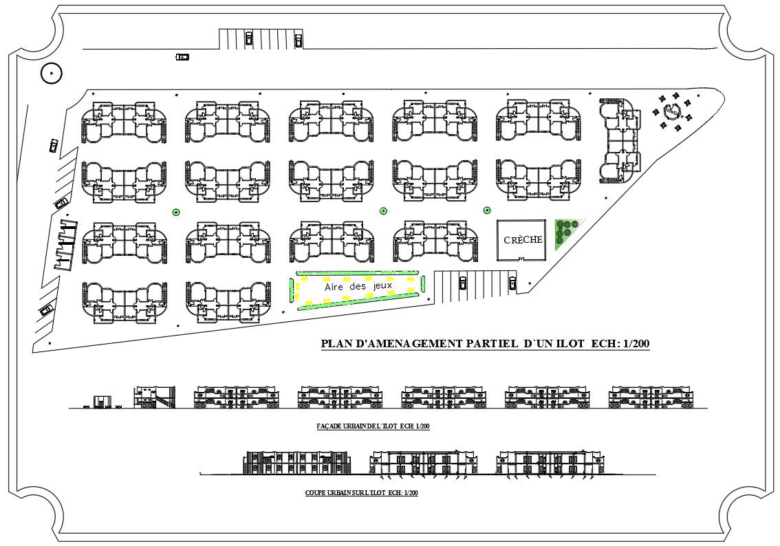 G+1 Residential building floor plan and the elevation details AutoCAD DWG drawing file is provided in this Autocad file. Download now.