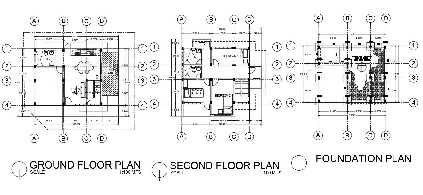 G+2 RESIDENCE ARCHITECTURE PLANNING given in this 2d autocad drawing file. Download 2d autocad drawing file.