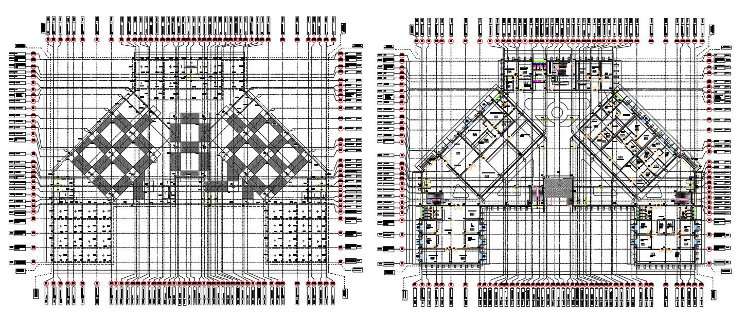 G+2 hospital building structural plan has given in the Autocad 2D DWG drawing file. Download the autocad DWG drawing file.