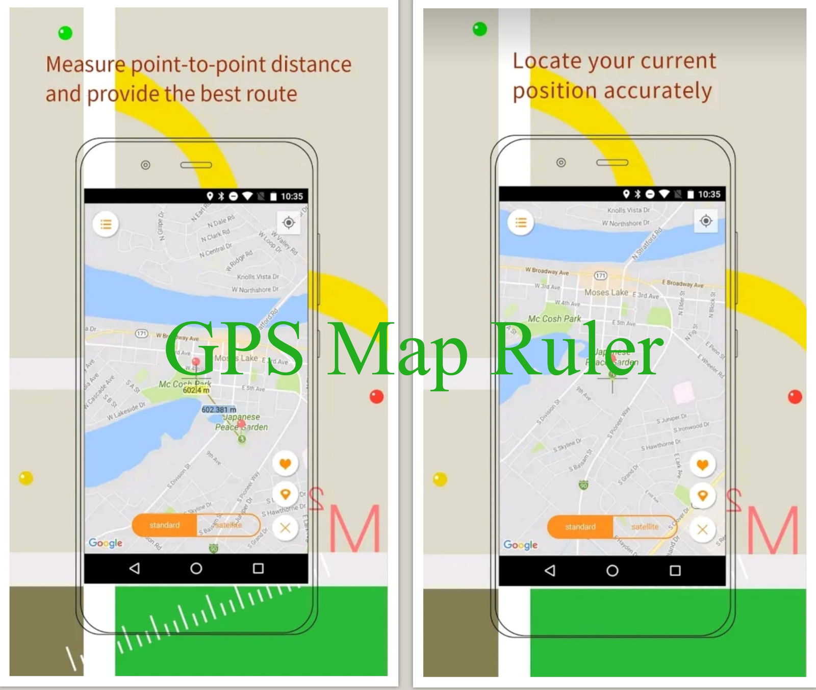 GPS Map Ruler is a map measurement app.Download the APK files now.