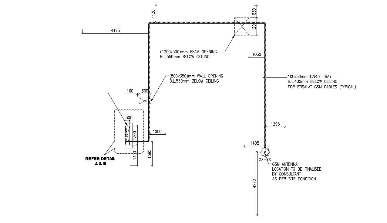 Machinery layout plan in AutoCAD file