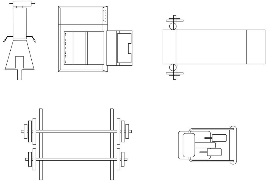 GYM Equipment Free CAD Blocks DWG File