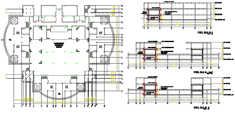 Gambar region mosque architecture project dwg file