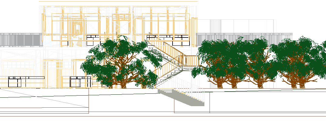 Game Zone Architecture Design and Elevation dwg file