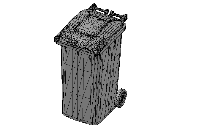 Garbage bin 3d file