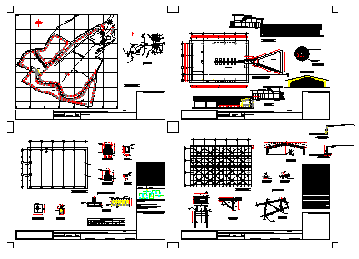 Garbage recycling solid waste treatment plant design drawing