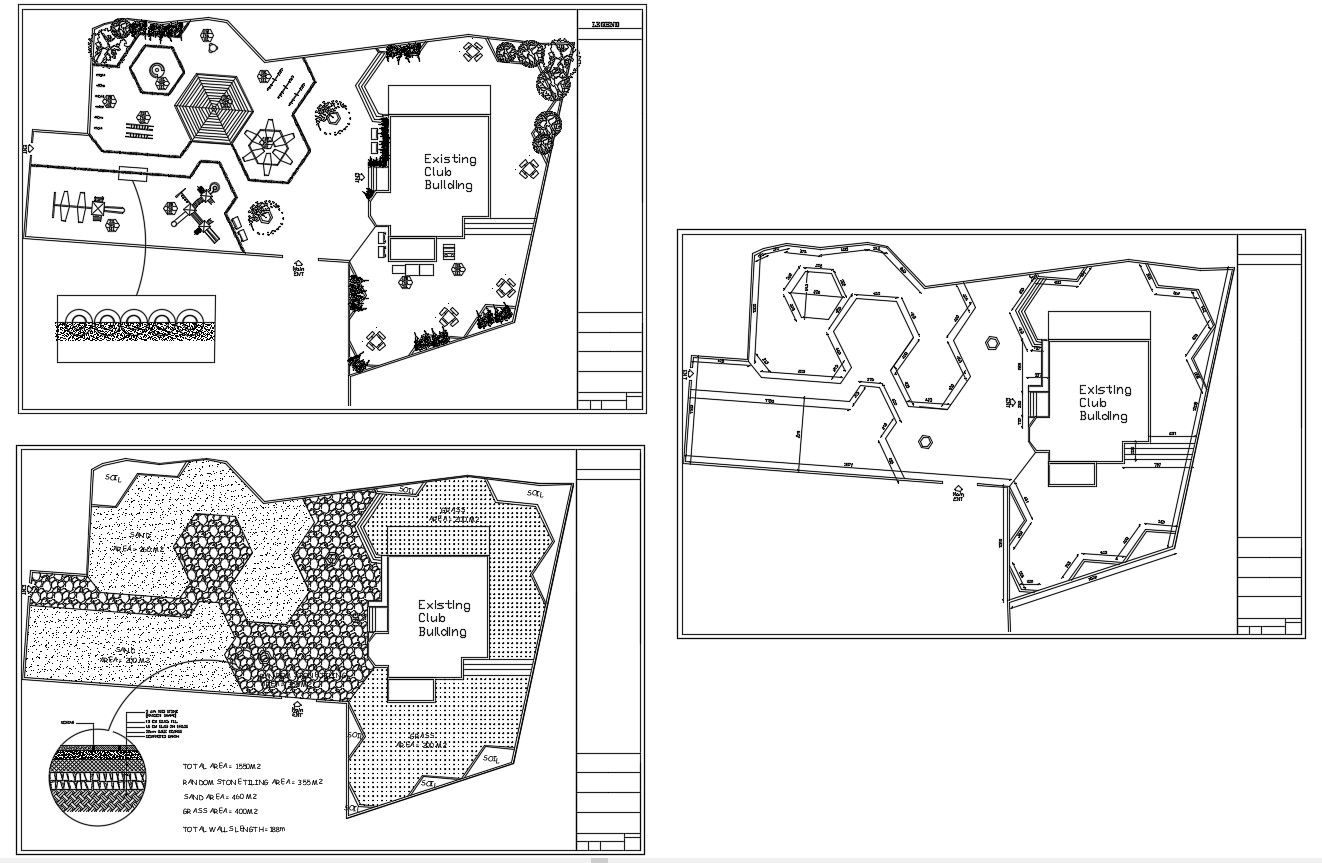 Garden Design Plan CAD File 