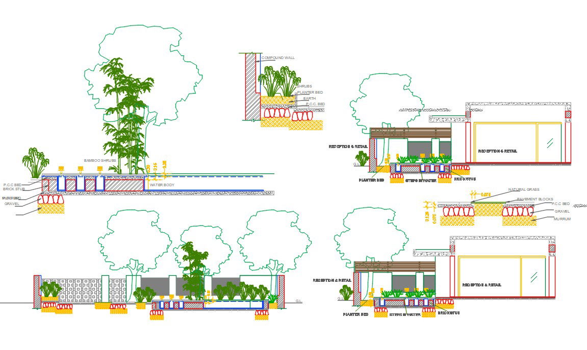 Garden Detail Project AutoCAD File
