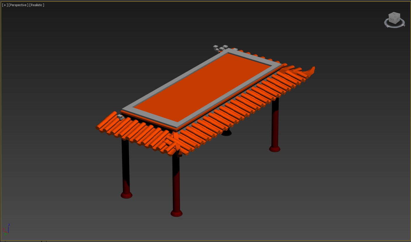 Garden shade 3d model in 3ds max
