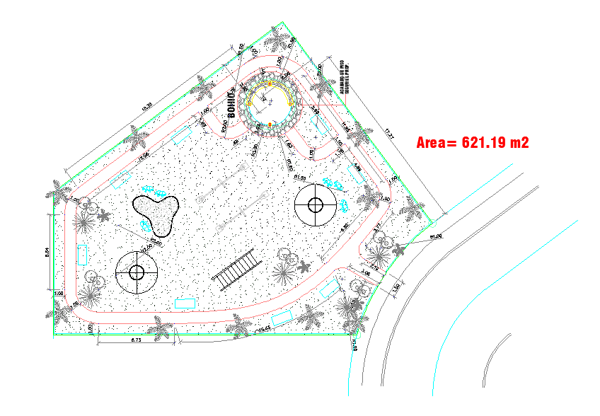 Garden Landscape DWG File