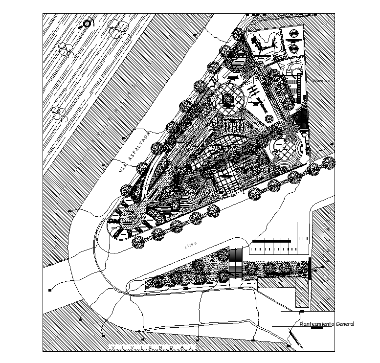 Garden Master Plan AutoCAD Drawing Download DWG File
