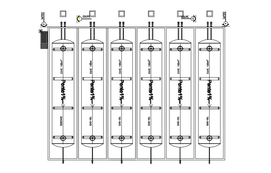 Gas Oil Cylinder Design AutoCAD Drawing Free Download