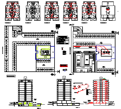 Gas installation design drawing of apartment building drawing