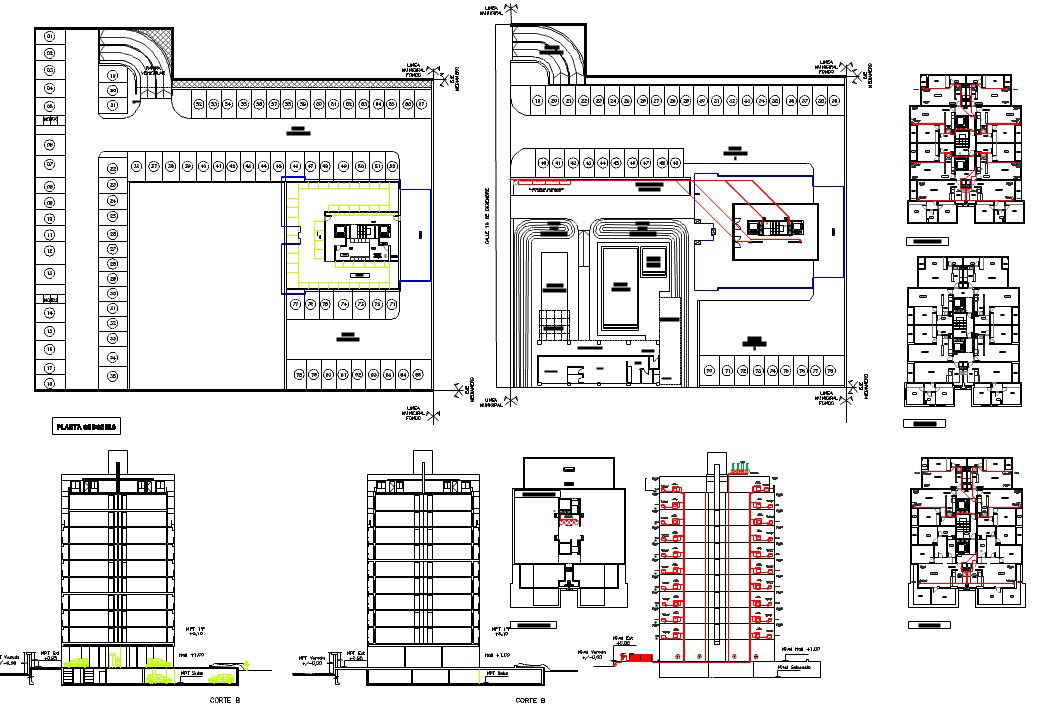 Gas installation view with pipe connection for apartment dwg file