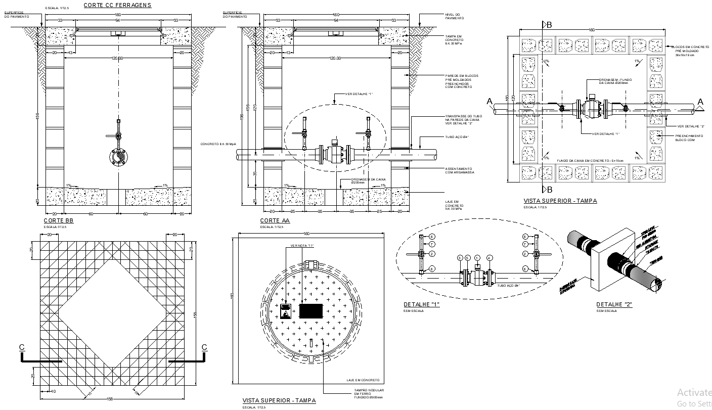 Gas Pipe Line Connection Design Plan AutoCAD DWG Download