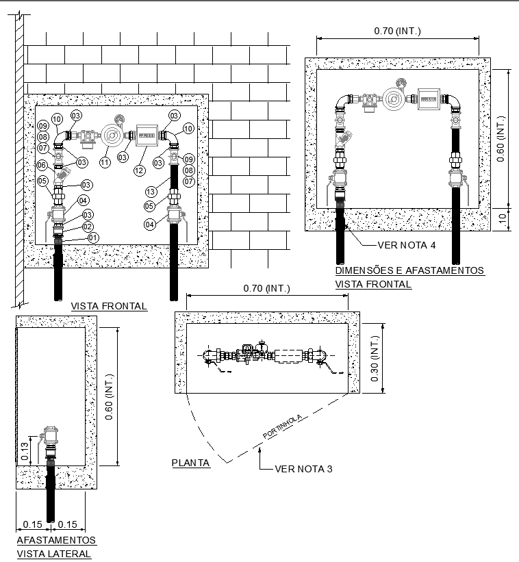 Gas Pipeline Installation System Details AutoCAD DWG File Download