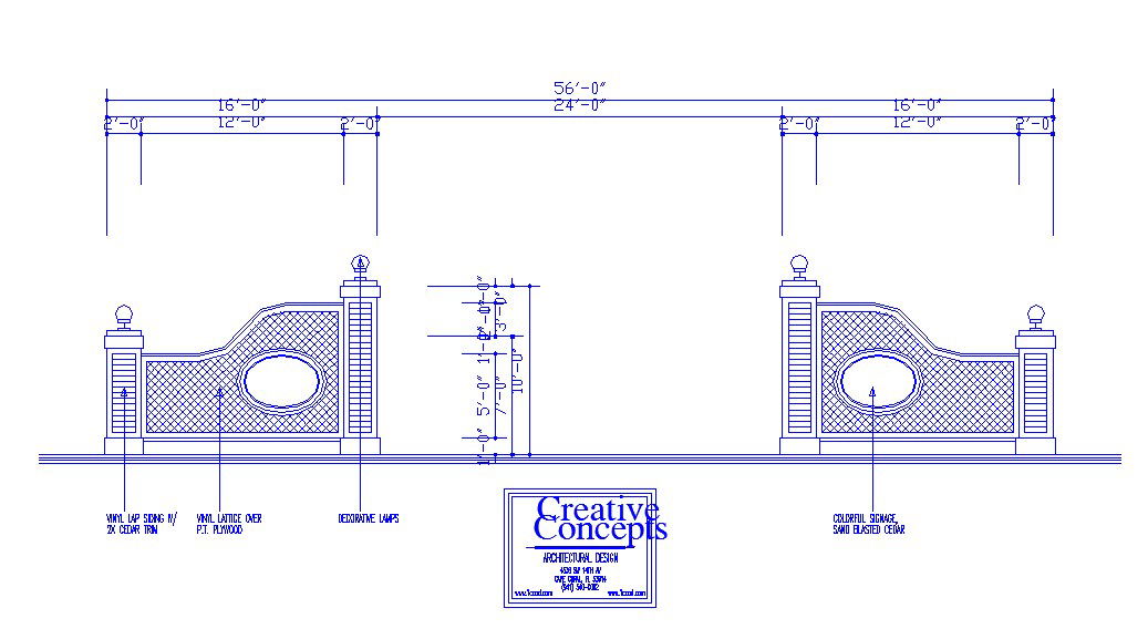 Gate fence and decorative column cad drawing details dwg file