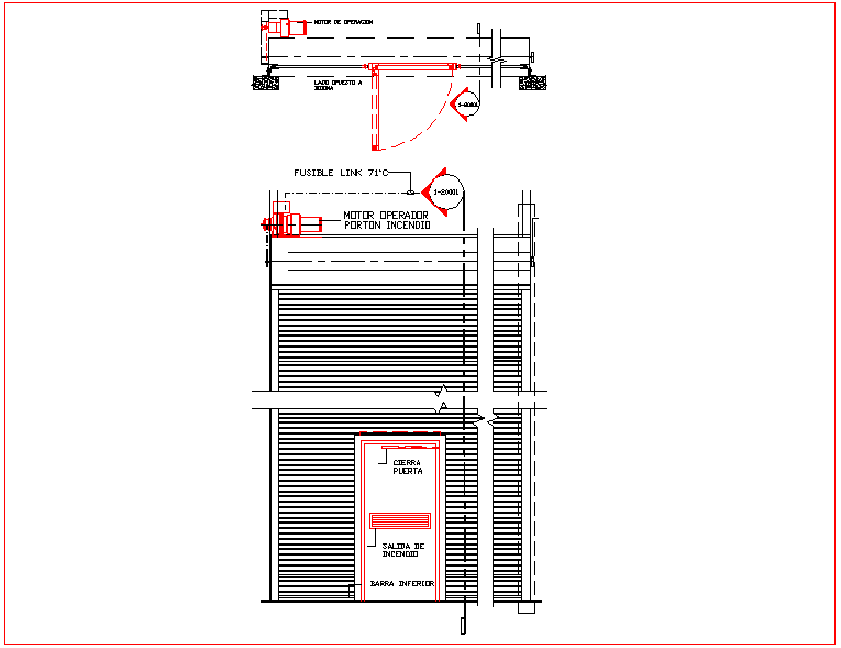 Gate view with motor operation system