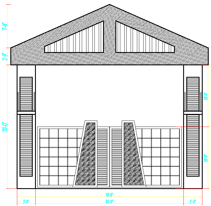 Gate Elevation Drawings AutoCAD DWG Files