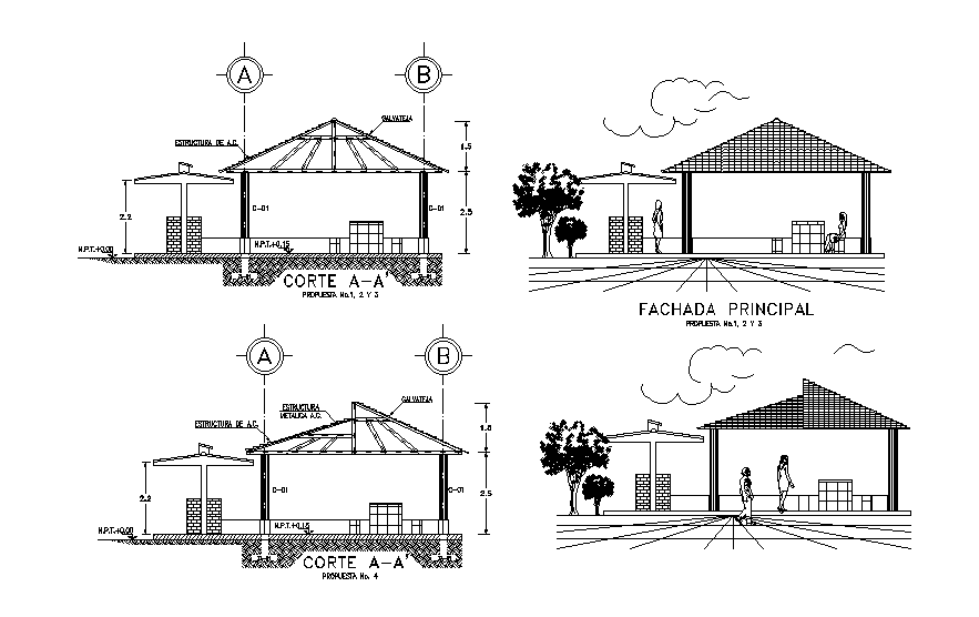 Gazebo section detail stated in this AutoCAD drawing file. Download this 2d AutoCAD drawing file.