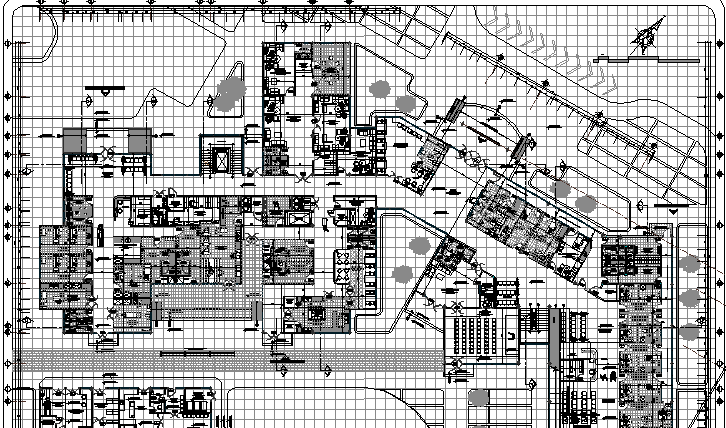General Health Center Structure Details dwg file