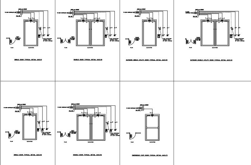 General installation detail of access card control .